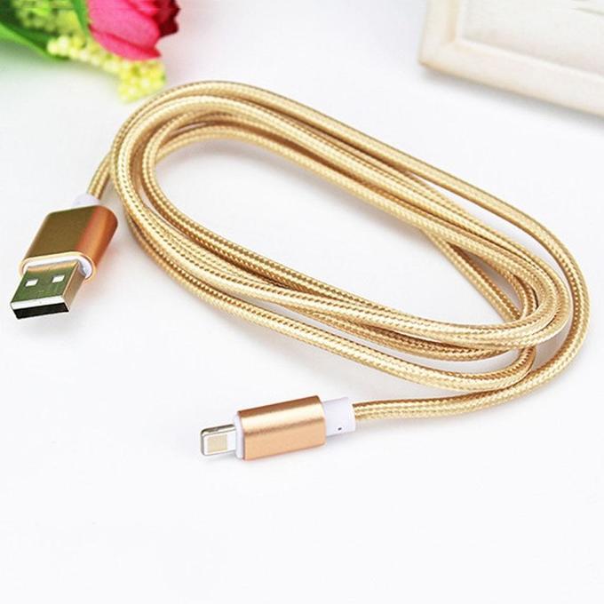 USB-кабель у металевому обплетенні для заряджання microUSB, фото 1