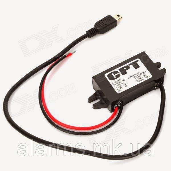 Перетворювач DC-DC 12В в 5В з mini USB виходом