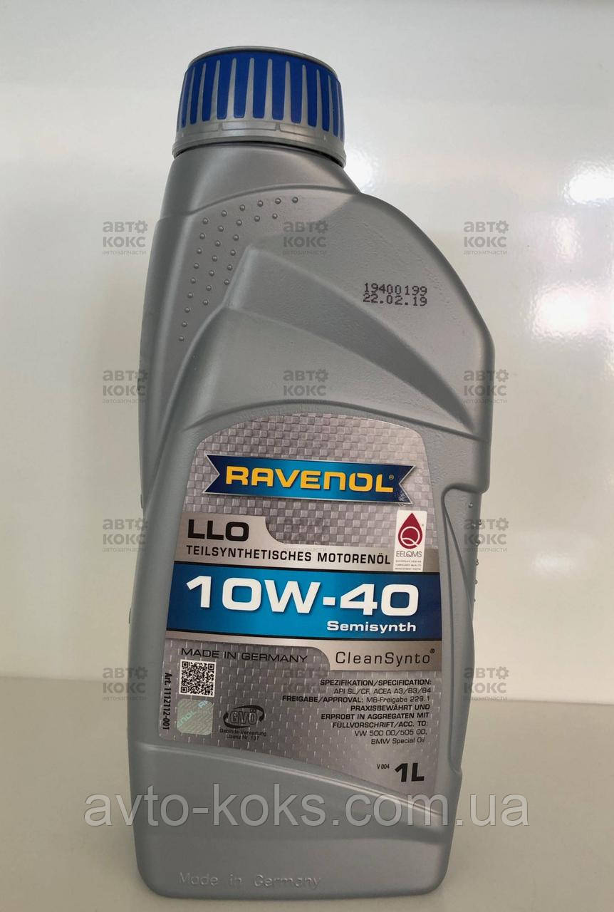 Моторна олива напівсинтетична Ravenol LLO 10W40 1L, фото 1