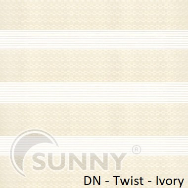 Рулонні штори для вікон День Ніч в закритій системі Sunny з П-подібними направляючими, тканина DN-Twist, фото 1