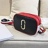 Сумка жіноча Camera Bag з текстильним ремінцем у стилі Marc Jacobs (біла), фото 7