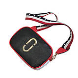 Сумка жіноча Camera Bag з текстильним ремінцем у стилі Marc Jacobs (біла), фото 9