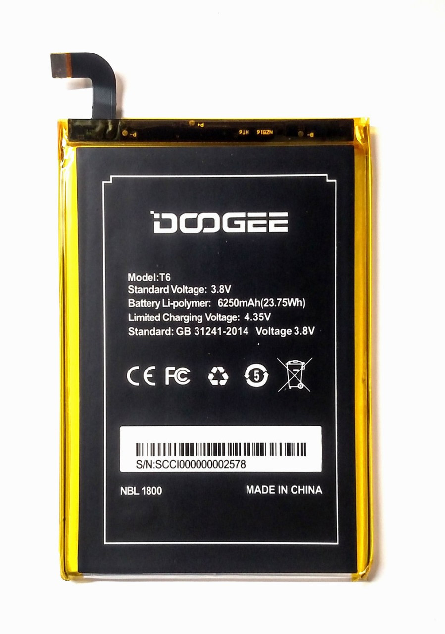 Doogee OUKITEL K6000 Pro T6 HT6 Акумулятор батарея АКБ, фото 1