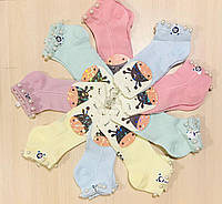 Носки детские летние с сеткой хлопок с жемчугом Happy Baby размер 4-8 года