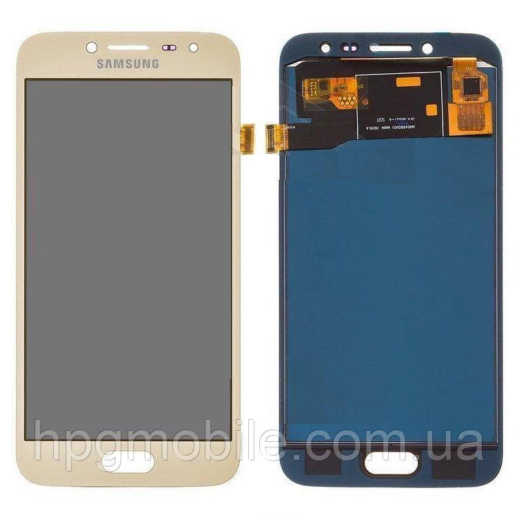 Дисплей для Samsung Galaxy J2 J250 (2018), модуль в зборі (екран і сенсор), з положення. яскравості, TFT Золотистий, фото 1