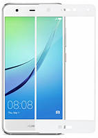 3D скло для Huawei Nova на весь екран White