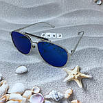 Сонцезахисні окуляри сині, дзеркальні, фото 6