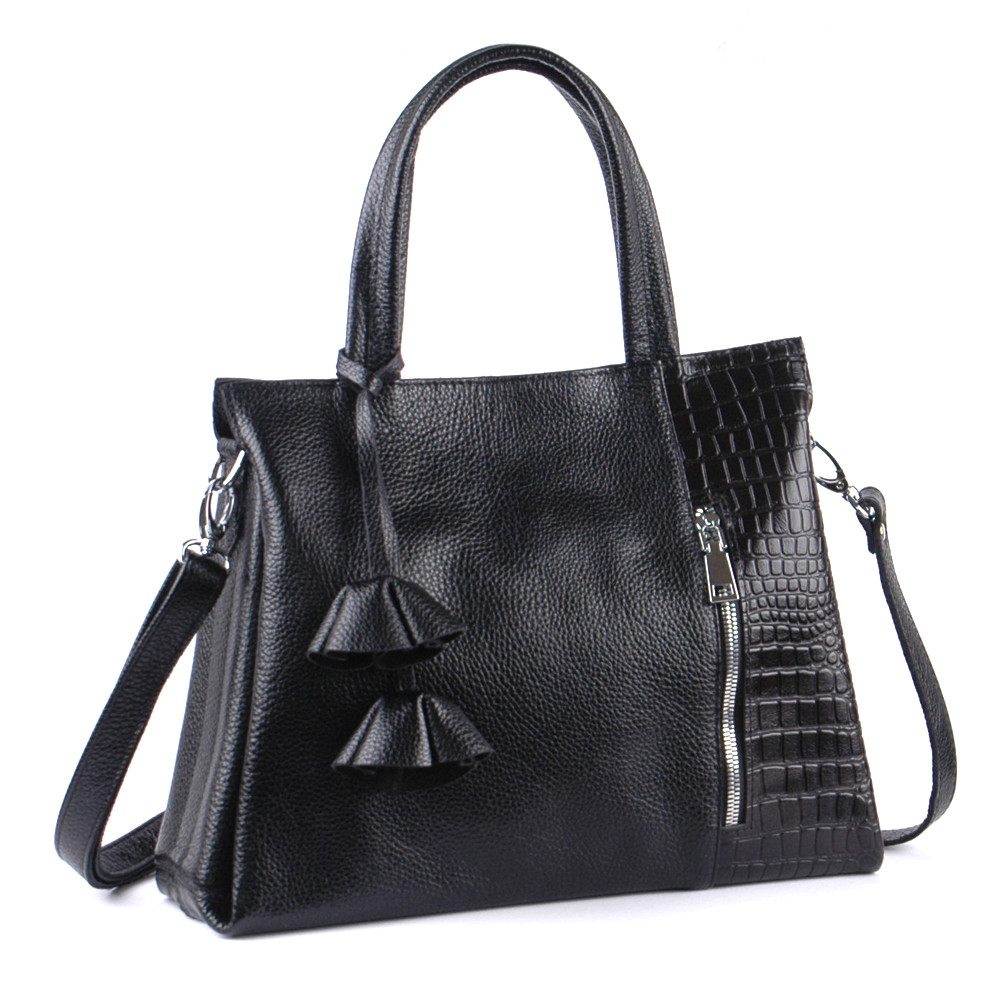 Сумка із натуральної шкіри 37 BagTur Колір Чорний 01370101-0201, фото 1