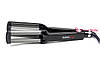 Потрійна плойка з турмаліновим покриттям BaByliss BAB2369TTE Ionic 3D Waver 19мм титан, фото 8