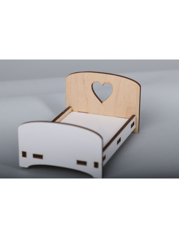 Дерев'яні іграшкові меблі "Ліжко для Барбі",арт.TNR10018