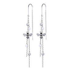 Срібні сережки Бджіли С2ЧФ/1465