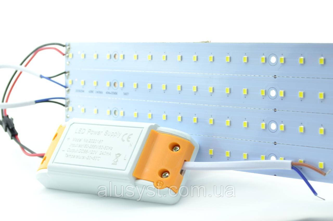 Світлодіодна лінійка SMD 2835, 72led, 14W, 220 V, IP20, комплект, білий