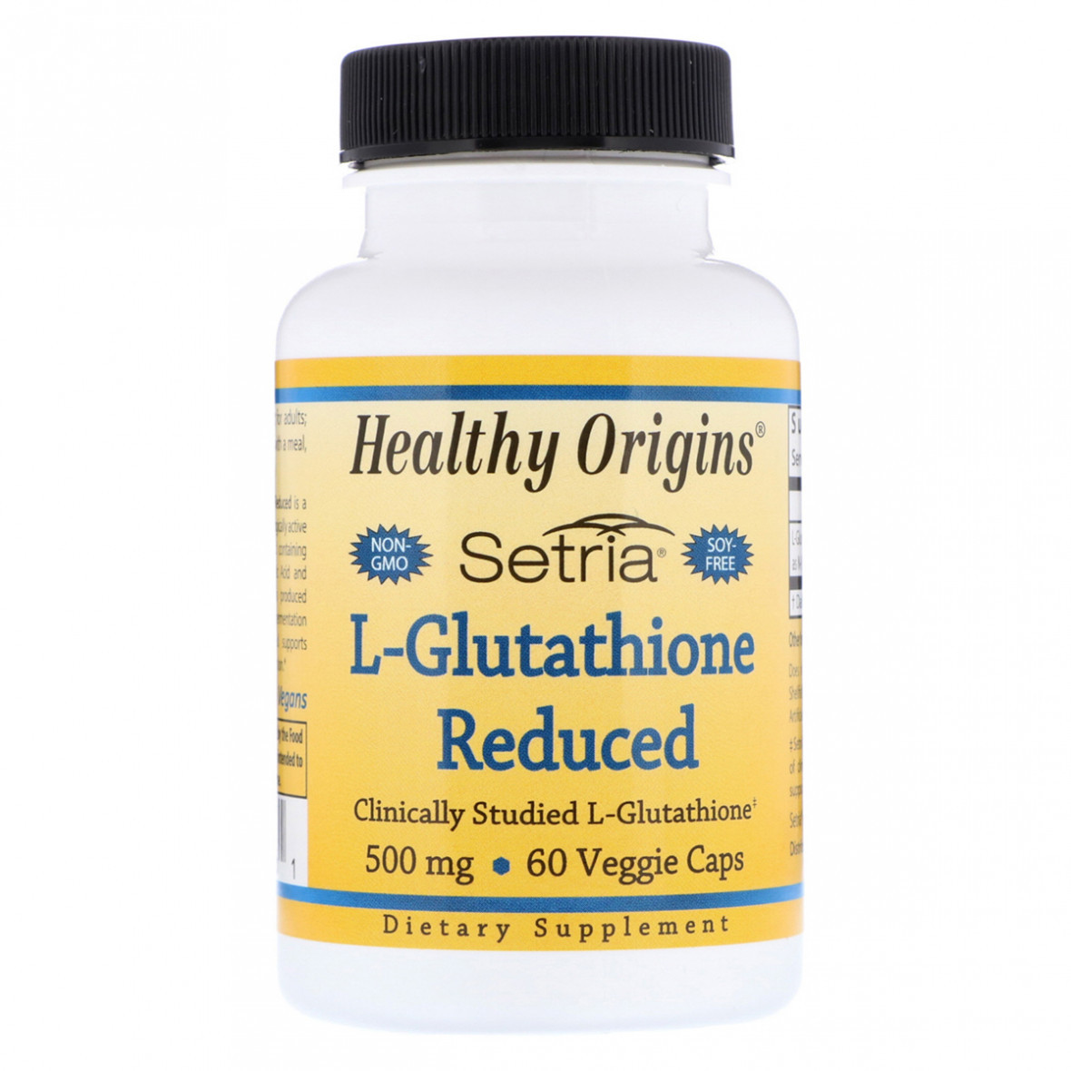 L-Глутатіон 500мг, Setria, Healthy Origins, 60 капсул