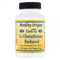 L-Глутатіон 500мг, Setria, Healthy Origins, 60 капсул
