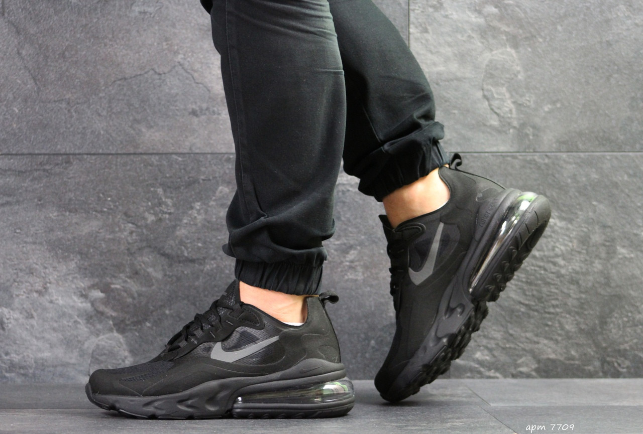 Модні кросівки Nike Air Max 270 React,чорні 44р