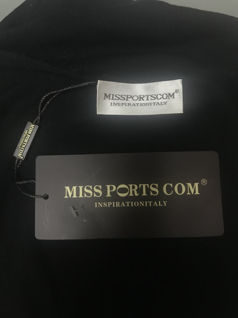 Гольф свитер женский черный гладкий Miss Ports под резинку - фото 3 - id-p944606698