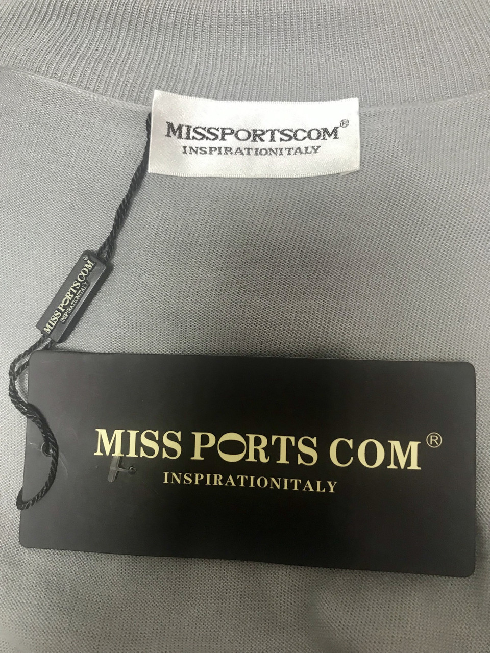 Гольф свитер женский светло-серый Miss Ports под резинку - фото 3 - id-p944627149