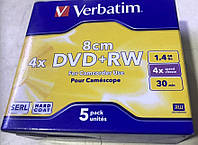 Диск VERBATIM 8cm DVD+RW 1,4Gb 4x (5шт)