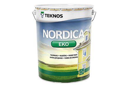 Фарба TEKNOS NORDICA EKO 3330-12 - Водна напівматова лесуюча, для зовнішнього застосування