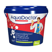 Хлор для бассейна быстрого действия AquaDoctor C-60T в таблетках (4 кг)