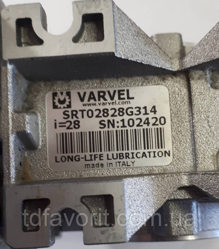 Редуктор черв'ячний Varvel SRT 28 1:28 G3 AC14, фото 1