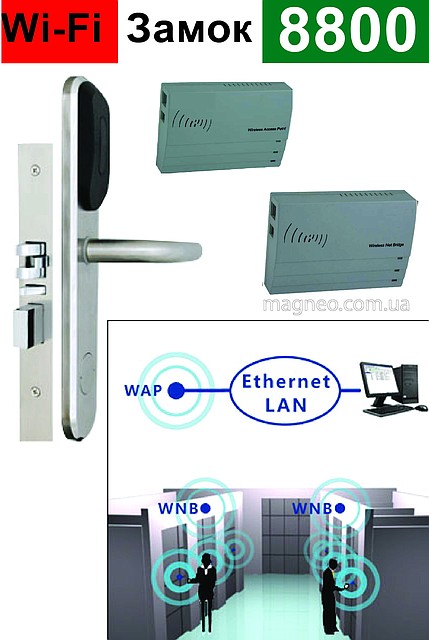 Wi-Fi Гостінний Електронний Бездротовий Замок для контролю доступу