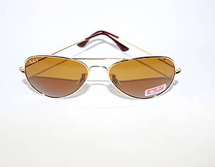 Легендарні окуляри Ray Ban Aviator Помаранчеві лінзи Поляризація, фото 1