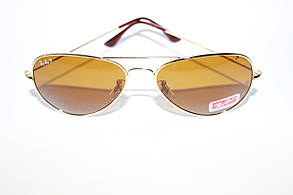 Легендарні окуляри Ray Ban Aviator Помаранчеві лінзи Поляризація, фото 4
