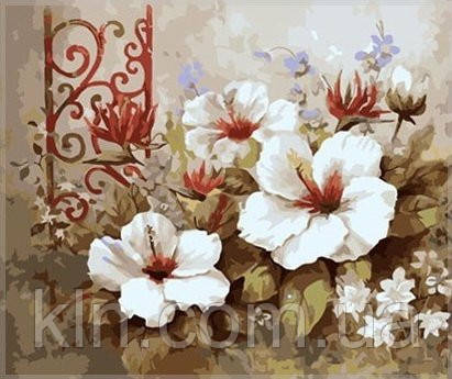Картина за номерами Babylon Гібіскус MS616 40 х 50 см, фото 1