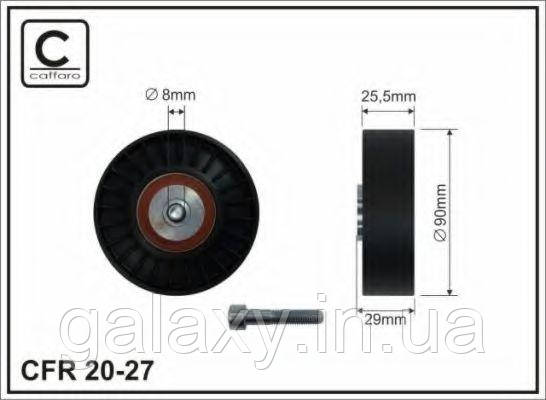 Ролик натяжителя ремня ручейкового поликлинового VW T4 2.5/ 2.4D/ 2.5TDI