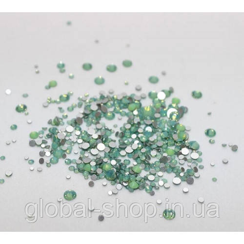 Камені стрази Swarovski опали мікс (Зелені) 1400 шт.