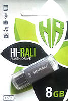 Hi-Rali 8 GB USB Rocket series Silver HI-8GBVCSL Флеш память