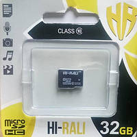 Hi-Rali 32 GB Micro SDHC HI-32GBSDCL 10-00 без адаптера Карта памяти Class 10 (100029)