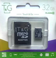 Touch & Go 32 GB Micro SDHC TG-32GBSDCL10-01/TG-32GBSD10U1-0 с адаптером Карта памяти Class 10 (100032)