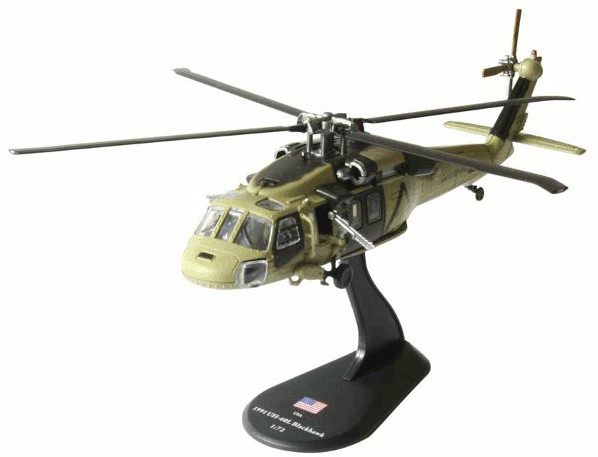 Модель Вертольоти Світу (Amercom) №03. UH-60 Blackhawk в масштабі 1:72, фото 1