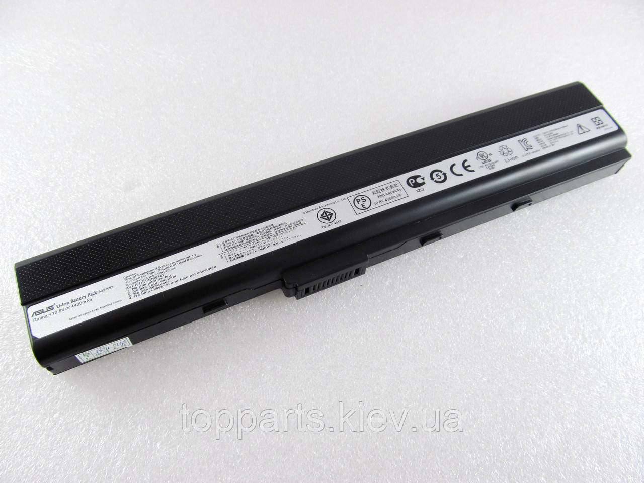 Батарея для ноутбука Asus A32-K52, 4400mAh (47Wh), 6cell, 11.1V, Li-ion, чорна, ОРИГІНАЛЬНА