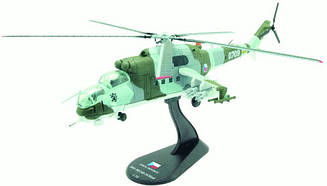 Модель Вертольоти Світу (Amercom) №05. MIL MI-24 HIND в масштабі 1:72