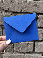 Крафт конверт мини(110х90мм), синий индиго