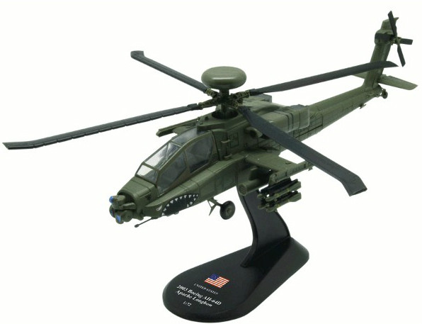 Модель Вертольоти Світу (Amercom) №11. Boeing AH-64D в масштабі 1:72