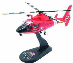 Модель Вертольоти Світу (Amercom) №22. Eurocopter HH-65C Dolphin в масштабі 1:72