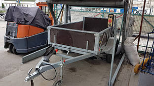 Причіп самоскид легковий 2,4 м х 1,35 м х 0,4 м. Гидравлика. Покраска.