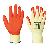 Перчатки A100 с латексным покрытием M/8, Желтый/оранжевый