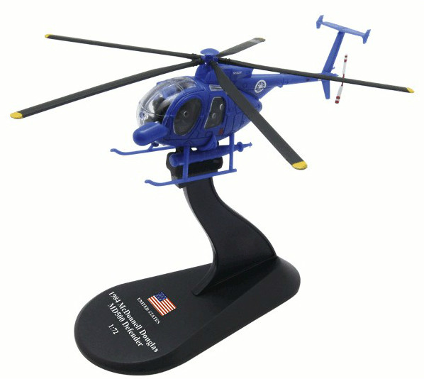 Модель Вертольоти Світу (Amercom) №32. McDonnell Douglas MD500 в масштабі 1:72