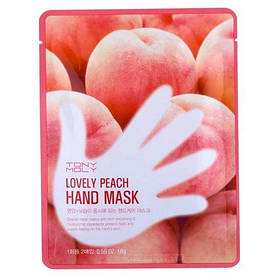 Маска для рук з персиком Tony Moly Lovely Peach Hand Mask 16 мл (8806358545765)