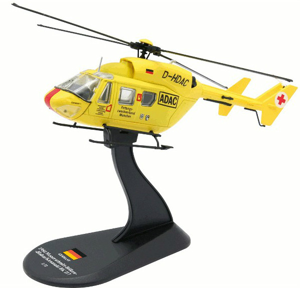 Модель Вертольоти Світу (Amercom) №38. MBB.Kawasaki BK 117 в масштабі 1:72, фото 1