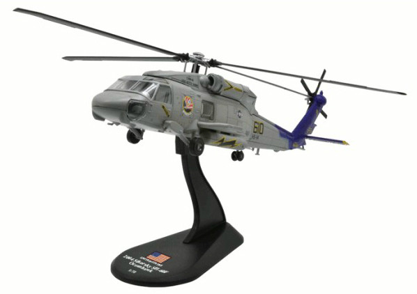 Модель Вертольоти Світу (Amercom) №44. Sikorsky SH-60F Oceanhawk в масштабі 1:72, фото 1
