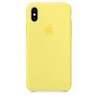 Силіконовий чохол Silicone Case Premium Lemonade для iPhone X / Xs