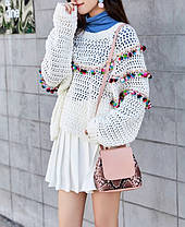 Міні рюкзак сумка під шкіру пітона, фото 5