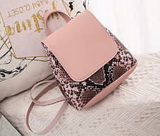 Міні рюкзак сумка під шкіру пітона, фото 2