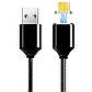 Кабель для зарядки CLIP-ON Magnetic Adsorption Micro USB (1 m) Black, фото 2